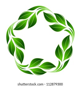 Green leaf flower