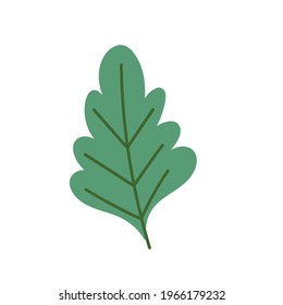 green leaf foliage isolated icon