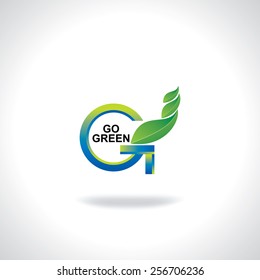 green leaf, go green concept