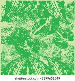 Green leaf grunge abstract background pattern texture