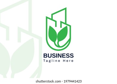 Green Leaf High City Logo