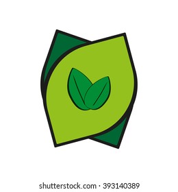 green leaf, icon