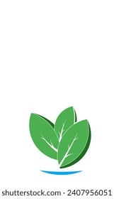 Green leaf icon for all needs