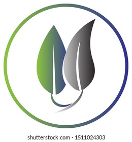 green leaf icon design concept - Vector