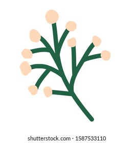 green leaf icon design, Plant floral garden nature decoration ornament and season theme Vector illustration