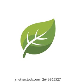 Green Leaf Icon for Eco-Friendly and Organic Design