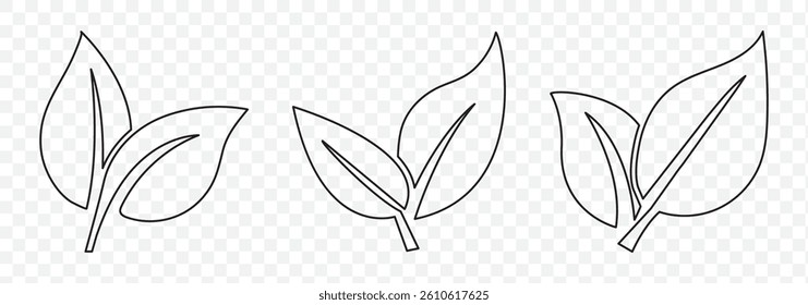 Green leaf icon in flat style, on white background. leaf icon set. nature icon, leaf vector illustration. EPS 10
