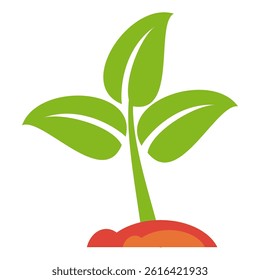 Green leaf icon in flat style, on white background. leaf icon set. nature icon, leaf vector illustration.