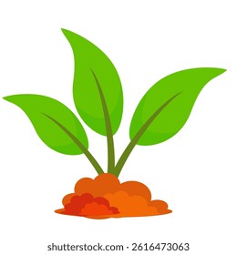 Green leaf icon in flat style, on white background. leaf icon set. nature icon, leaf vector illustration.