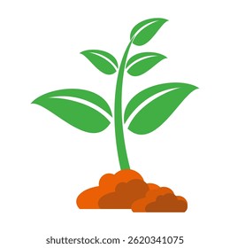 Green leaf icon in flat style, on white background. leaf icon set. nature icon, leaf vector illustration.