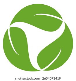 Icono de hoja verde en estilo plano, sobre fondo blanco. conjunto de iconos de hoja. icono de la naturaleza, Ilustración vectorial de la hoja.