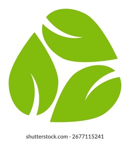 Ícone de folha verde em estilo plano, sobre fundo branco. ícone de folha definido. ícone natureza, ilustração de vetor folha.