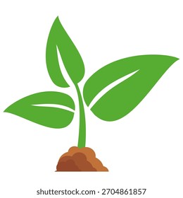 Green leaf icon in flat style, on white background. leaf icon set. nature icon, leaf vector illustration.