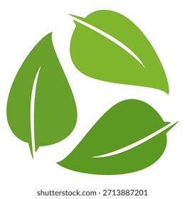 Ícone de folha verde em estilo plano, sobre fundo branco. ícone de folha definido. ícone natureza, ilustração de vetor folha.
