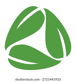 Grünes Blattsymbol im flachen Stil auf weißem Hintergrund. Blatt-Symbolsatz. Natursymbol, Blatt-Vektorgrafik.