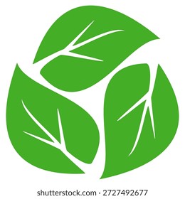 Ícone de folha verde em estilo plano, sobre fundo branco. ícone de folha definido. ícone natureza, ilustração de vetor folha.