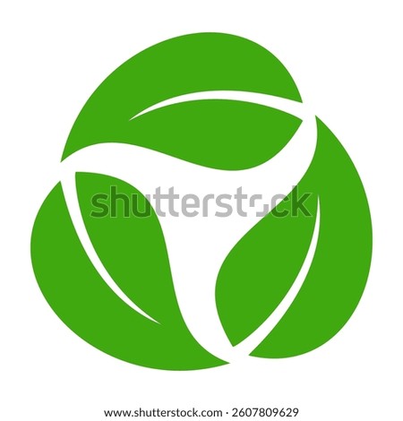 Green leaf icon in flat style, on white background. leaf icon set. nature icon, leaf vector illustration.