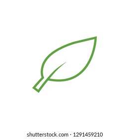 Green leaf icon graphic design template vector isolated