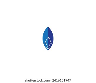 Green Leaf Icon logo design