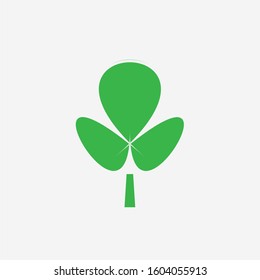 Green Leaf Icon On White Background - Elements For Eco and Bio Logos