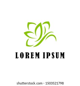 Green Leaf icon set design Elements. Hijau daun