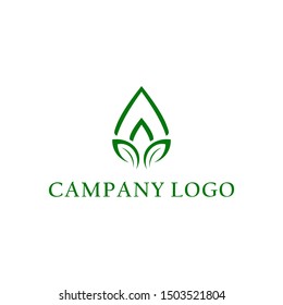 Green Leaf icon set design Elements. Hijau daun