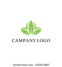 Green Leaf icon set design Elements. Hijau daun