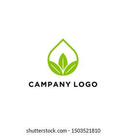 Green Leaf icon set design Elements. Hijau daun