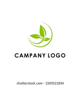 Green Leaf icon set design Elements. Hijau daun