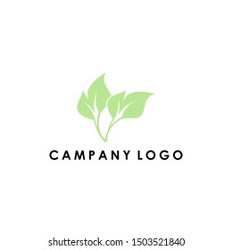 Green Leaf icon set design Elements. Hijau daun