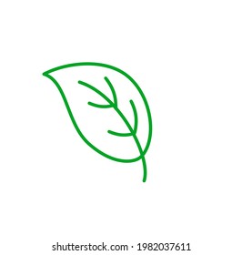 green leaf icon, a symbol of cleanliness and ecology