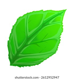 green leaf icon textured without background