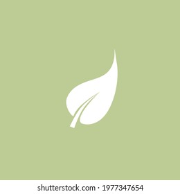 Green leaf icon. Vector art of leaf. Illustration of leaf