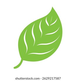Vector Green Leaf Icon – Símbolo ecológico y de Naturaleza para el diseño sostenible