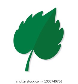 green leaf icon- vector illustration