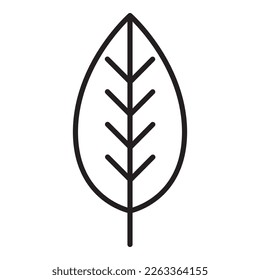 Icono de la hoja verde. ilustración vectorial.