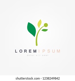 Green Leaf Icon Vector Illustrations