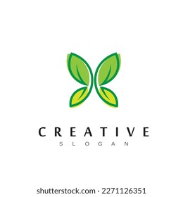 Green Leaf Icon Vector Illustrations