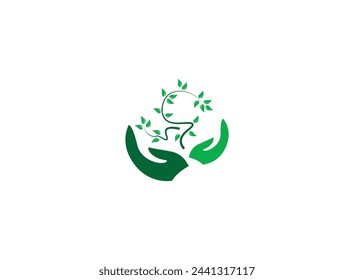 Green Leaf Icon Vector Illustrations. nature logo design
