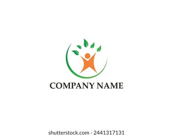 Green Leaf Icon Vector Illustrations. nature logo design
