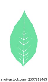 Icono de hoja verde sin fondo