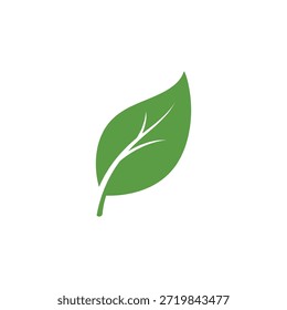 Green leaf icons. Leaves of trees and plants. Leaves icon.Elements design for natural, eco, bio, vegan labels. Vector illustration.