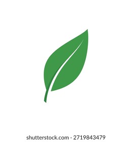 Green leaf icons. Leaves of trees and plants. Leaves icon.Elements design for natural, eco, bio, vegan labels. Vector illustration.