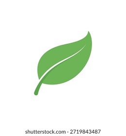 Green leaf icons. Leaves of trees and plants. Leaves icon.Elements design for natural, eco, bio, vegan labels. Vector illustration.