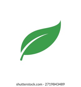 Green leaf icons. Leaves of trees and plants. Leaves icon.Elements design for natural, eco, bio, vegan labels. Vector illustration.