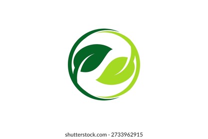 Green leaf icons. Leaves of trees and plants. Leaves icon.Elements design for natural, eco, bio, vegan labels. Vector illustration