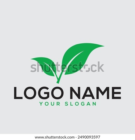  green leaf icons. Leaves of trees and plants. Leaves icon. Collection green leaf. Elements design for natural, eco, bio, vegan labels. Vector illustration.