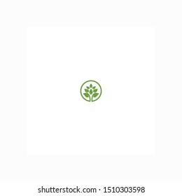 green leaf icons  on white background