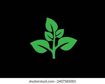 Die Symbole der grünen Blätter setzen das Symbol Blätter in der Kollektion. Gestaltungselemente für natürliche, ökologische, veganische, Biozeichen. Vektorgrafik EPS10.