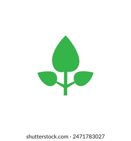Green leaf icons set. Leaves icon on isolated background. Collection green leaf. Elements design for natural, eco, vegan, bio labels. Vector illustration .leaf icon vector, color, illustration,